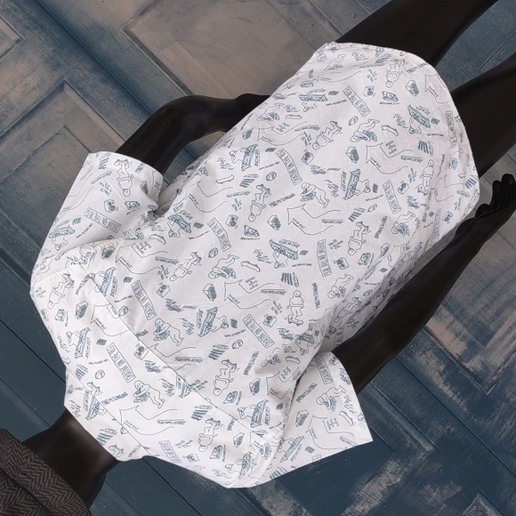 Divided (H&M) Men's Skate Board Culture Patterned Short Sleeve Summer Shirt - Picture 4 of 17